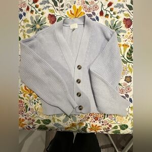 Women's Light Blue Cardigan Sweater